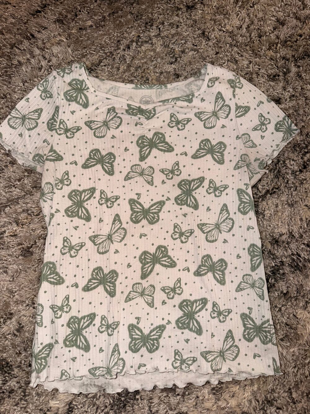 Wonder Nation Girls Butterfly Tee